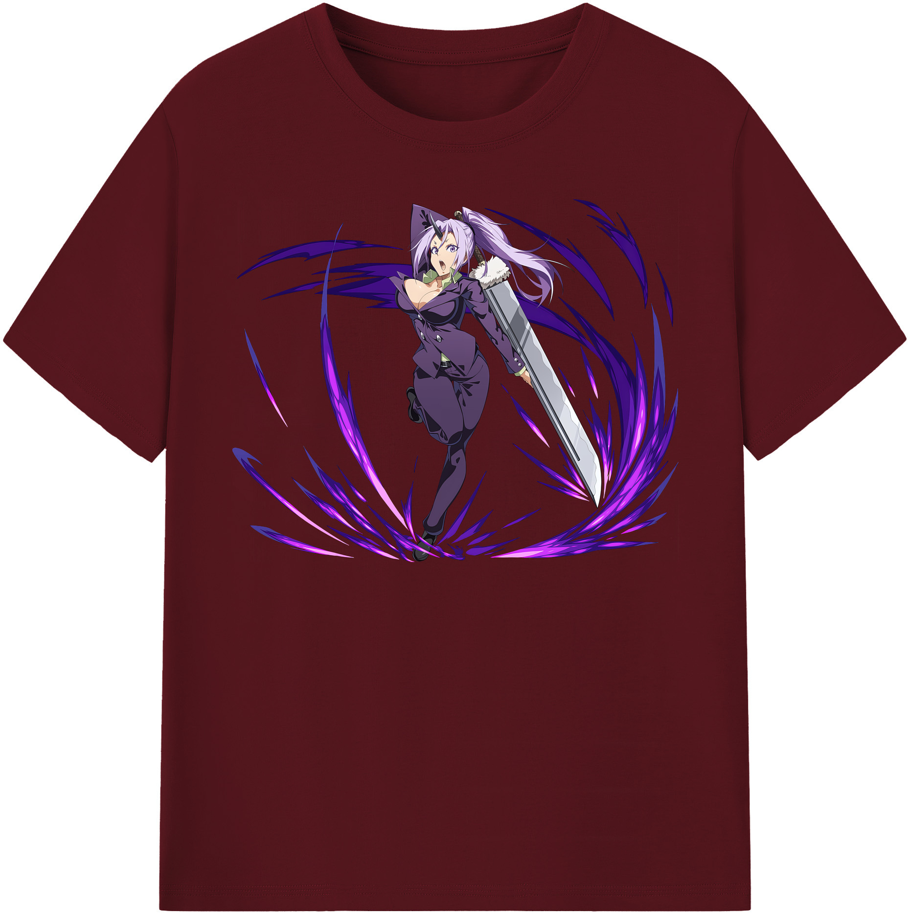 （画像用） 転スラ Regarding Reincarnated to Slime 綿100％半袖Tシャツ（フロントプリント）